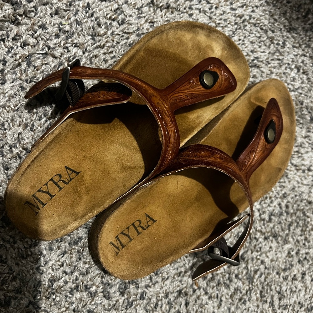 Myra Leather Sandals